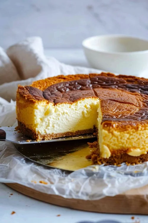 Tarta de queso sin harina